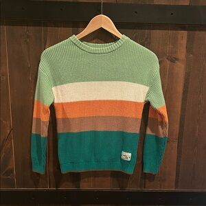 Souris Mini Limited Edition Striped Multicolor Sweater Girls Size 7